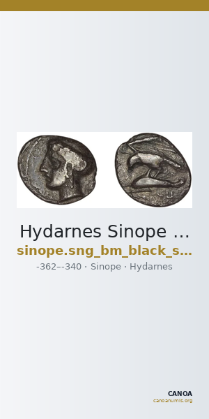 Hydarnes Sinope SNG BM Black Sea 1448-1451 — CANOA