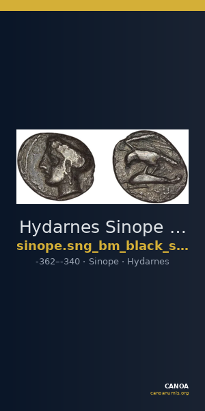 Hydarnes Sinope SNG BM Black Sea 1448-1451 — CANOA