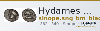 Hydarnes Sinope SNG BM Black Sea 1448-1451 — CANOA