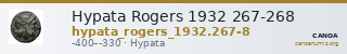 Hypata Rogers 1932 267-268 — CANOA