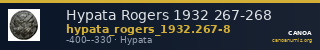 Hypata Rogers 1932 267-268 — CANOA