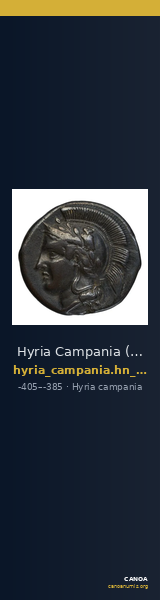 Hyria Campania (Hyrietes, Hyrianoi) Historia Numorum Italy 539 — CANOA