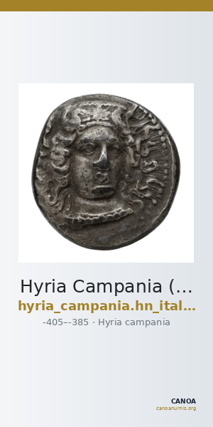 Hyria Campania (Hyrietes, Hyrianoi) Historia Numorum Italy 540 — CANOA