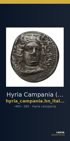 Hyria Campania (Hyrietes, Hyrianoi) Historia Numorum Italy 540 — CANOA