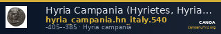 Hyria Campania (Hyrietes, Hyrianoi) Historia Numorum Italy 540 — CANOA