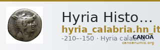 Hyria Historia Numorum Italy 788 — CANOA