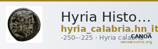 Hyria Historia Numorum Italy 790 — CANOA