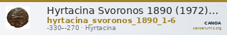 Hyrtacina Svoronos 1890 (1972) 1-6 — CANOA
