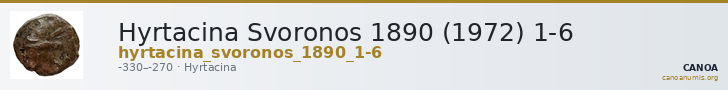Hyrtacina Svoronos 1890 (1972) 1-6 — CANOA