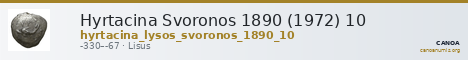 Hyrtacina Svoronos 1890 (1972) 10 — CANOA
