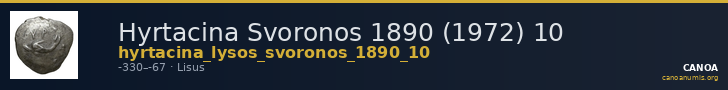 Hyrtacina Svoronos 1890 (1972) 10 — CANOA