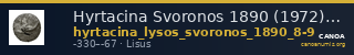 Hyrtacina Svoronos 1890 (1972) 8-9 — CANOA