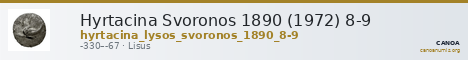 Hyrtacina Svoronos 1890 (1972) 8-9 — CANOA