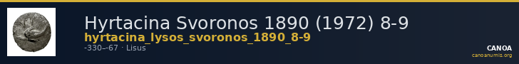 Hyrtacina Svoronos 1890 (1972) 8-9 — CANOA