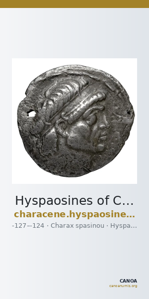 Hyspaosines of Characene Charax Spasinou BMC Characene pl. 54, 1 — CANOA