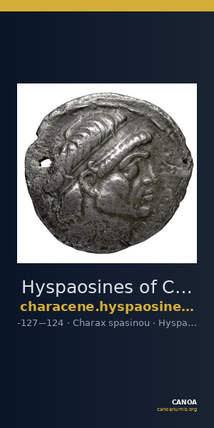 Hyspaosines of Characene Charax Spasinou BMC Characene pl. 54, 1 — CANOA