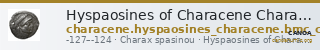 Hyspaosines of Characene Charax Spasinou BMC Characene pl. 54, 1 — CANOA