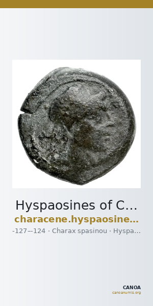 Hyspaosines of Characene Charax Spasinou Le Rider 1959 1 — CANOA