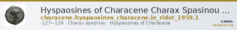 Hyspaosines of Characene Charax Spasinou Le Rider 1959 1 — CANOA