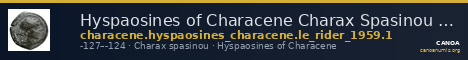 Hyspaosines of Characene Charax Spasinou Le Rider 1959 1 — CANOA