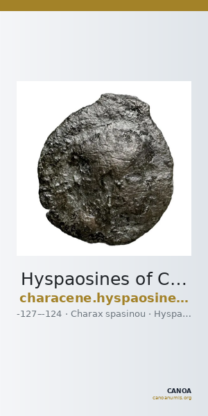 Hyspaosines of Characene Charax Spasinou Le Rider 1959 2-3 — CANOA