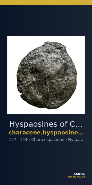 Hyspaosines of Characene Charax Spasinou Le Rider 1959 2-3 — CANOA