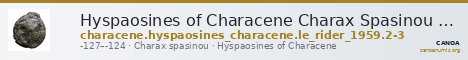 Hyspaosines of Characene Charax Spasinou Le Rider 1959 2-3 — CANOA