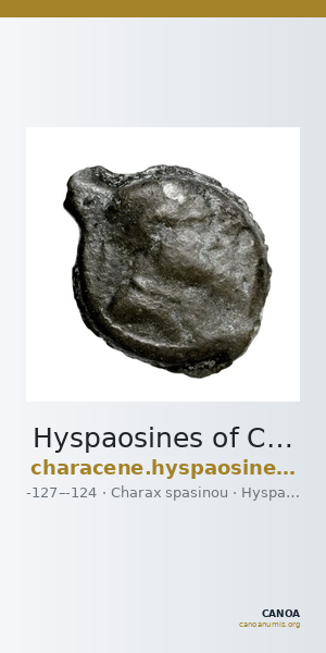 Hyspaosines of Characene Charax Spasinou Le Rider 1959 4 — CANOA
