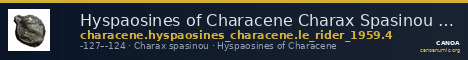 Hyspaosines of Characene Charax Spasinou Le Rider 1959 4 — CANOA