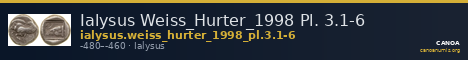 Ialysus Weiss_Hurter_1998 Pl. 3.1-6 — CANOA