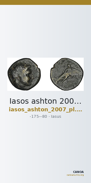 Iasos ashton 2007 pl. 13, 176-8 — CANOA