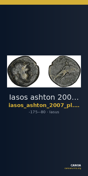 Iasos ashton 2007 pl. 13, 176-8 — CANOA