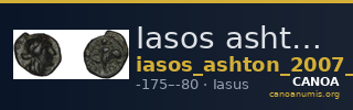 Iasos ashton 2007 pl. 15, 230-1 — CANOA