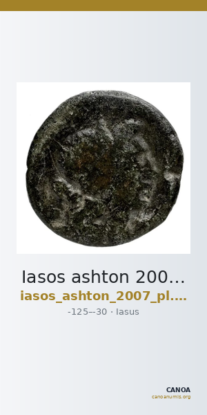 Iasos ashton 2007 pl. 15, 245-6 — CANOA