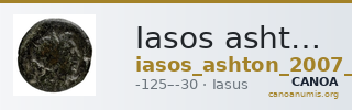 Iasos ashton 2007 pl. 15, 245-6 — CANOA