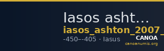 Iasos ashton 2007 pl. 7, 5 — CANOA