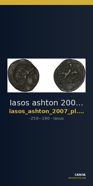 Iasos ashton 2007 pl. 8, 52-12, 162 — CANOA
