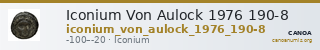 Iconium Von Aulock 1976 190-8 — CANOA