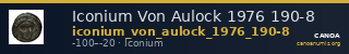 Iconium Von Aulock 1976 190-8 — CANOA