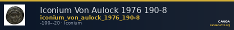 Iconium Von Aulock 1976 190-8 — CANOA