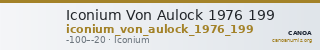 Iconium Von Aulock 1976 199 — CANOA