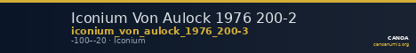 Iconium Von Aulock 1976 200-2 — CANOA