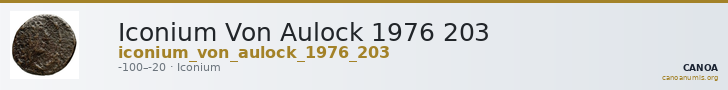 Iconium Von Aulock 1976 203 — CANOA