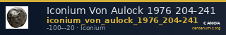 Iconium Von Aulock 1976 204-241 — CANOA