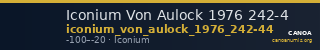 Iconium Von Aulock 1976 242-4 — CANOA