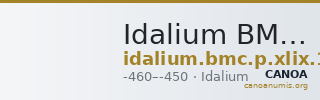 Idalium BMC Idalium p. xlix, 1 — CANOA