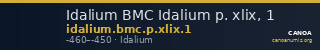 Idalium BMC Idalium p. xlix, 1 — CANOA