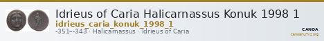 Idrieus of Caria Halicarnassus Konuk 1998 1 — CANOA