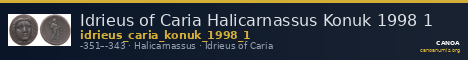 Idrieus of Caria Halicarnassus Konuk 1998 1 — CANOA