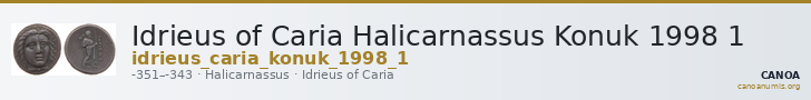 Idrieus of Caria Halicarnassus Konuk 1998 1 — CANOA